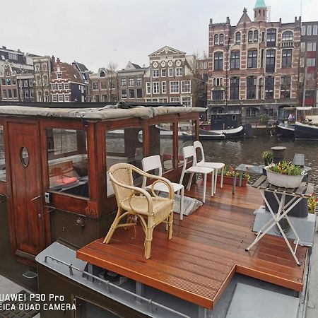 Waterloo Square River Vieuw Houseboat Amsterdam Exteriör bild