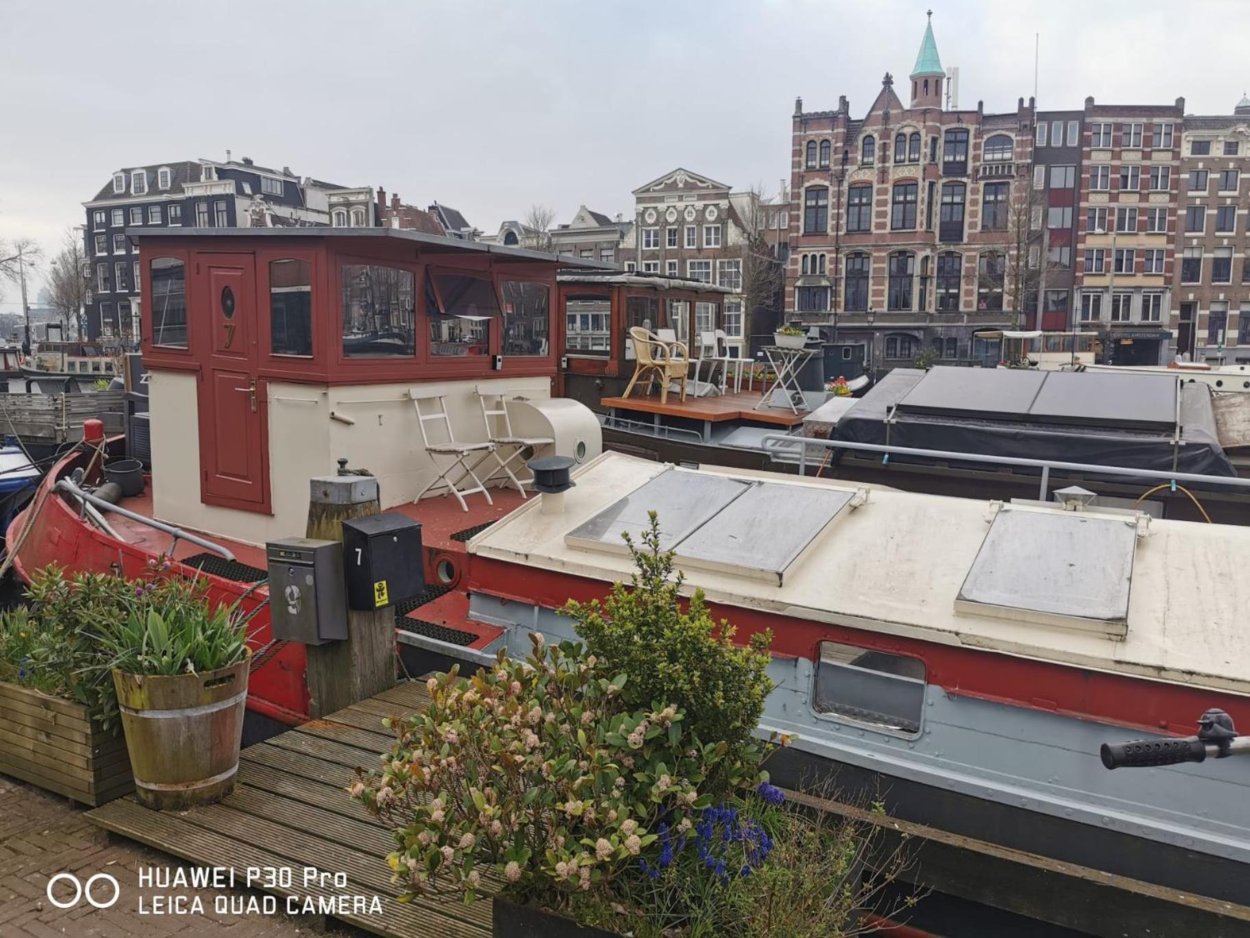 Waterloo Square River Vieuw Houseboat Amsterdam Exteriör bild