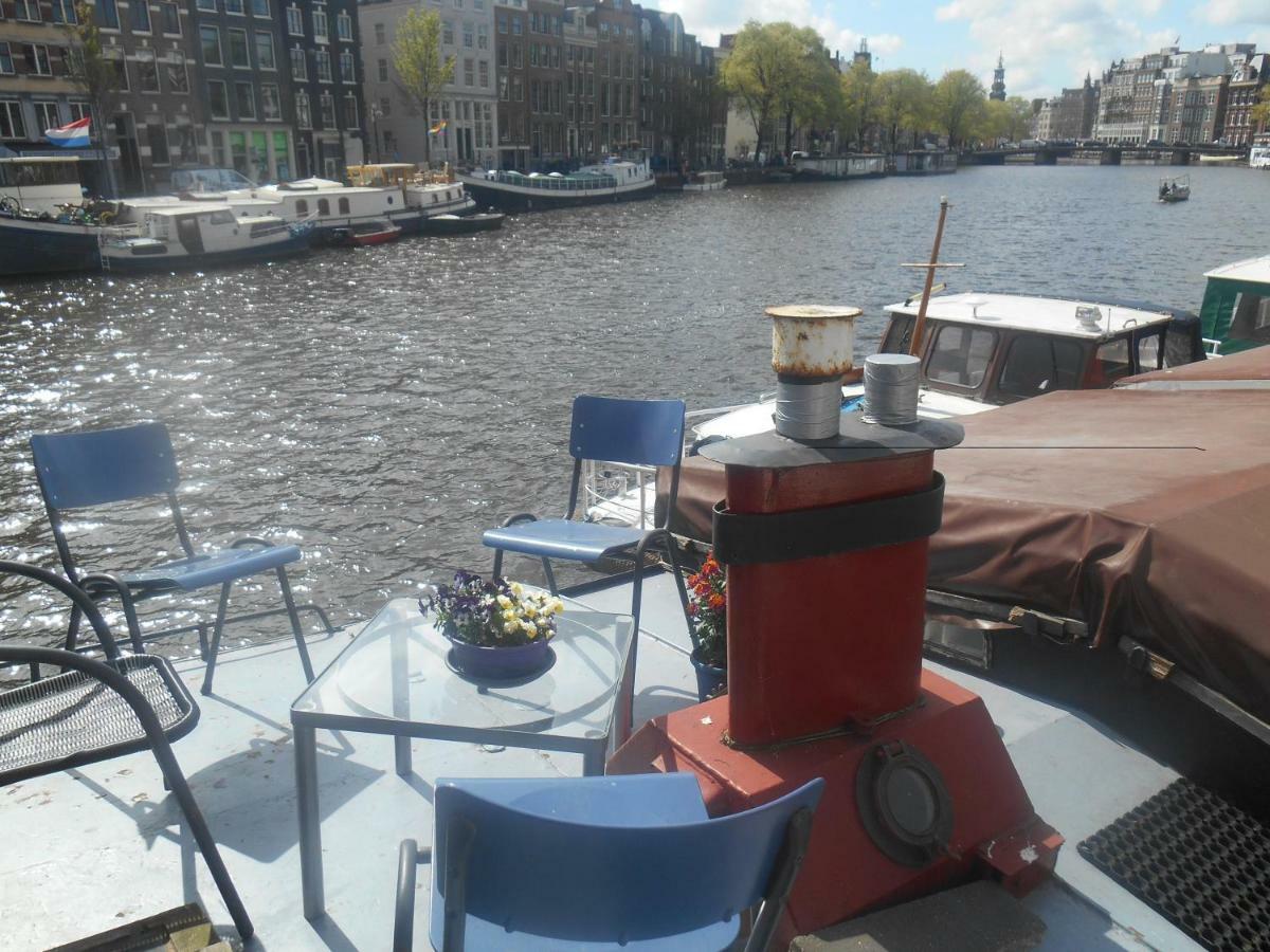 Waterloo Square River Vieuw Houseboat Amsterdam Exteriör bild