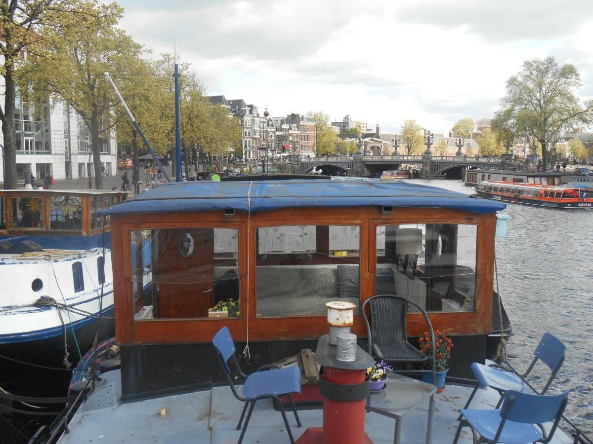 Waterloo Square River Vieuw Houseboat Amsterdam Exteriör bild