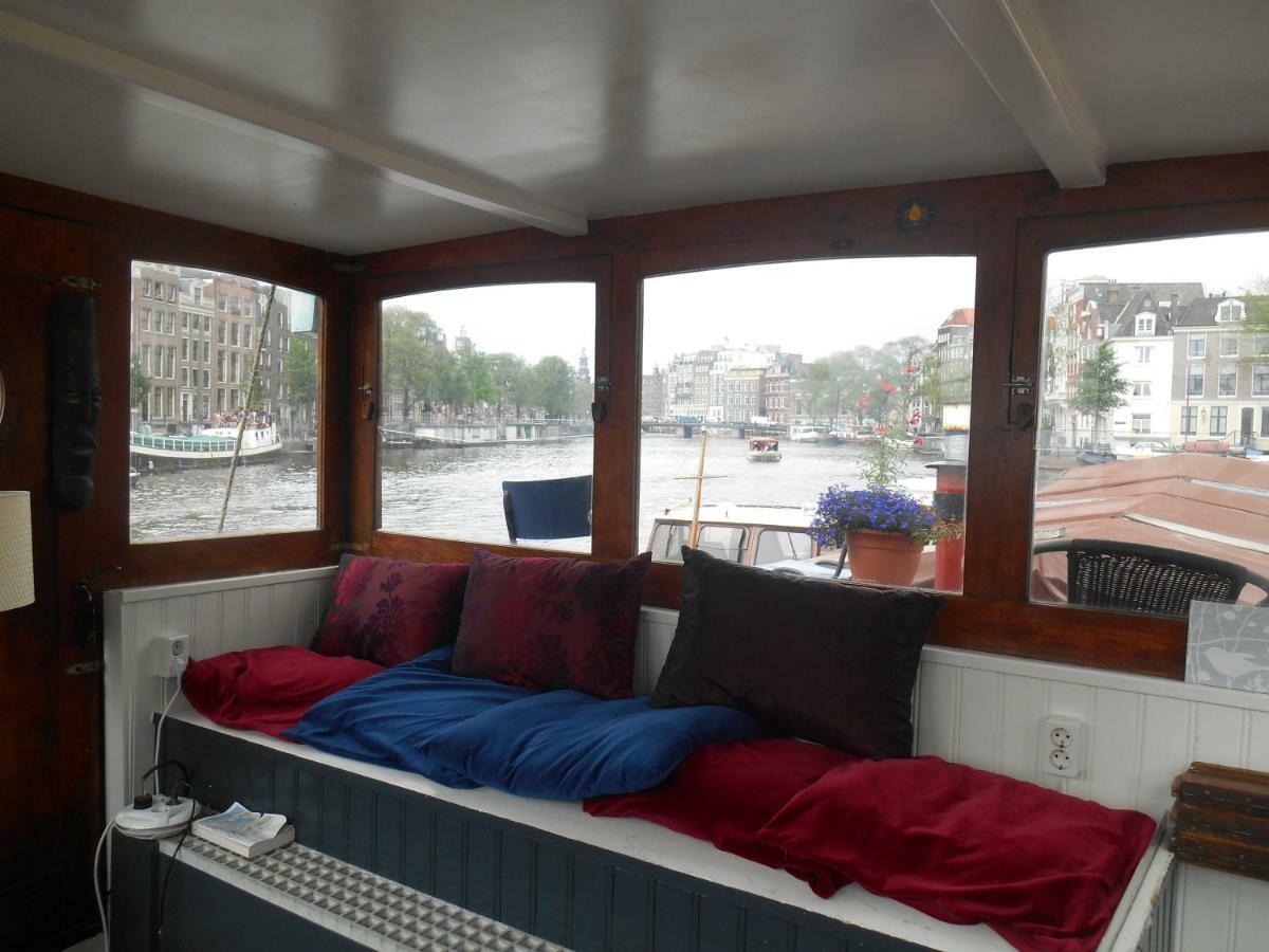 Waterloo Square River Vieuw Houseboat Amsterdam Exteriör bild