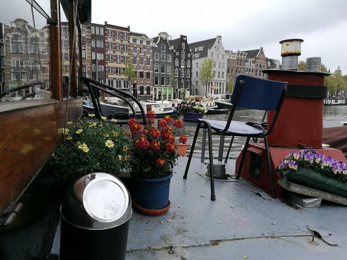 Waterloo Square River Vieuw Houseboat Amsterdam Exteriör bild