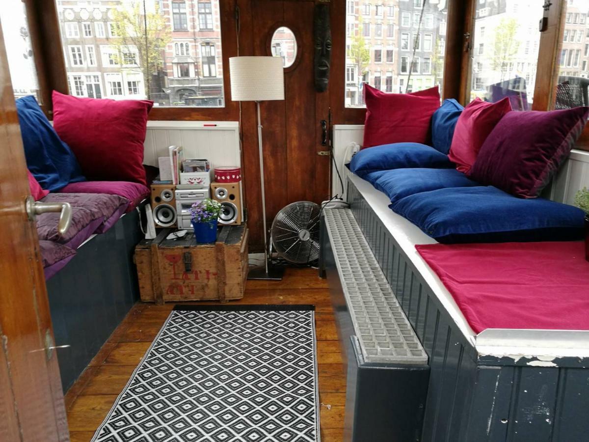 Waterloo Square River Vieuw Houseboat Amsterdam Exteriör bild